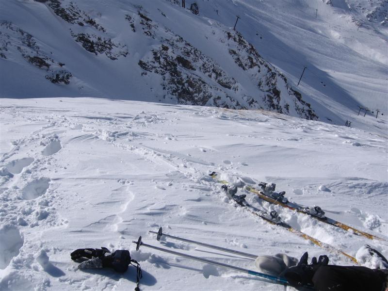 Cliffs beside the lift-line
